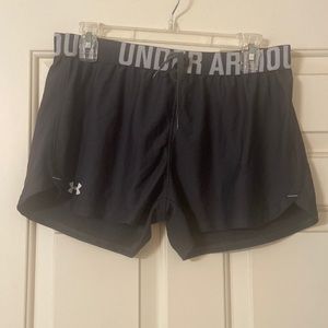 UnderArmour HeatGear Running Shorts in Grey